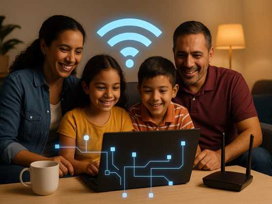 Familia Conectada a Internet