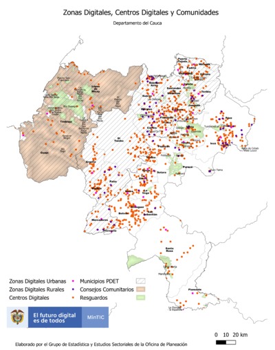 Zonas Digitales, Centros Digitales y Comunidades_Cauca