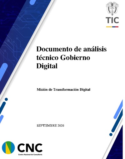 Documento técnico Gobierno digital
