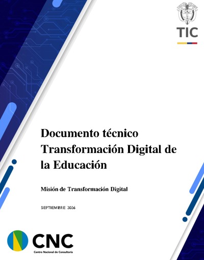 Documento técnico Transformación Digital de la Educación